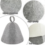 JaGely Sauna Hat for Men Women Sauna Hat Vaporarium Cap Russian Banya Cap for - Image 3