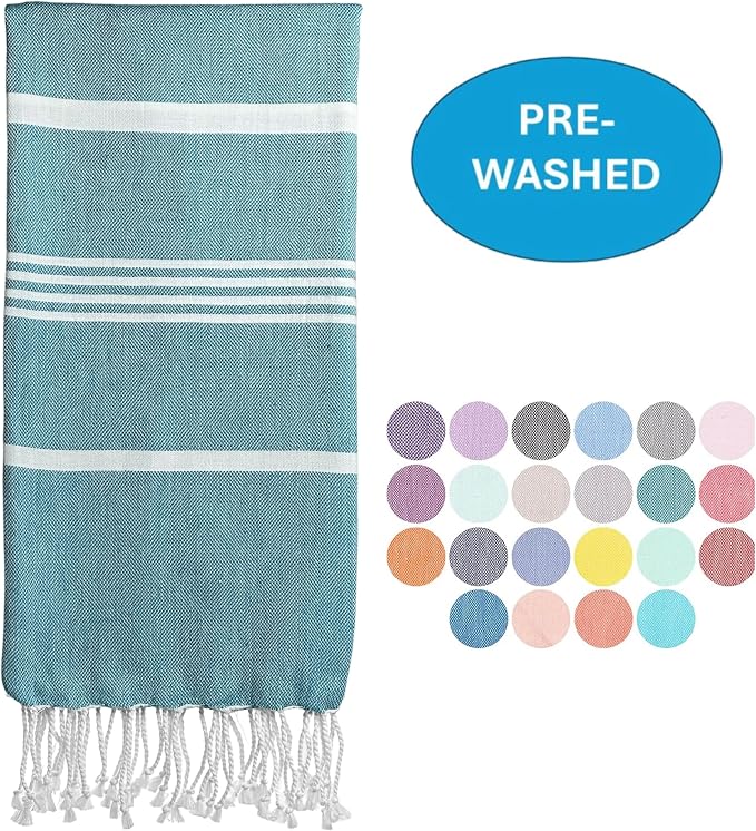 Beach Towel 100% Cotton Turkish Beach Towel Adult 38x70 Inch Pre-washed - Image 2