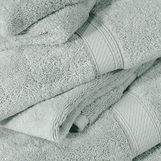 SUPERIOR Egyptian Cotton Pile 6 Piece Towel Set, Includes 2 Bath, 2 Hand - Image 8