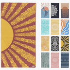 FESHKA Sand Free Turkish Beach Towel Quick Dry Bath Towel, Oversized Beach by FESHKA