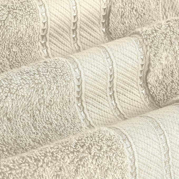 Modern Threads 4-Pack SpunLoft Bath Towel Sand 30x54 - Image 4
