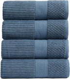 Springtree Home 100% Cotton Bath Towel Set of 4 | Super Soft & Absorbent by SpringtreeHome