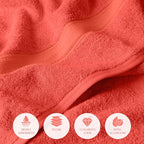 Superior Egyptian Cotton Pile Bath Towel Set of 2, Ultra Soft Luxury Towels - Image 7