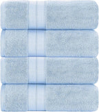 Modern Threads 4-Pack SpunLoft Bath Sheet Blue 35x66 - Image 2
