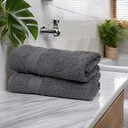 Commercial Bulk Pack of 12 Large Bath Towels – 100% Cotton Terry 24" x 50" – - Image 3