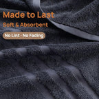 Bath Towels 2 Pack, 30 x 60 Inches, Large 100% Cotton Towels, Comfortable - Image 4