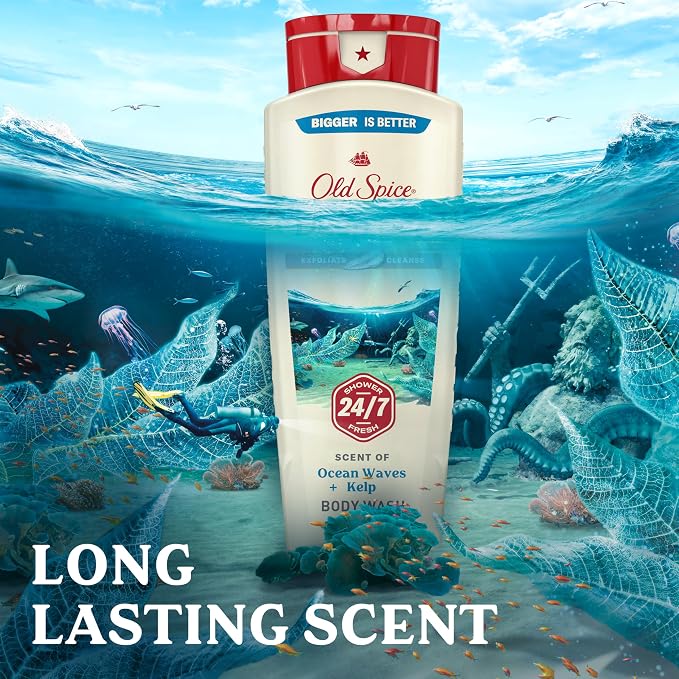 Old Spice Cleansing Body Wash for Men, 24/7 Shower Fresh - Image 6