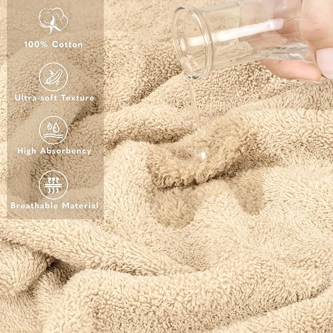 American Soft Linen 35x70 Jumbo Large Bath Towel, 600 GSM 100% Cotton Turkish - Image 4
