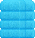 Belizzi Home 4 Pack Bath Towel Set 27x54, 100% Ring Spun Cotton, Ultra Soft by Unknown