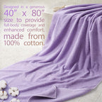Cotton Paradise 100% Cotton 40x80 Oversized Bath Sheet, Extra Large Turkish - Image 2