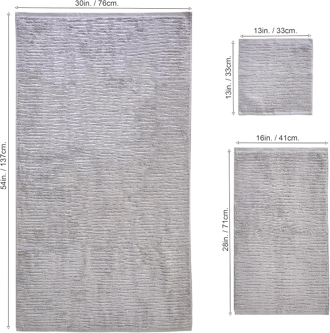 SKL Home CloudSoft 100% Cotton Luxury 6-Piece Towel Set, 600 GSM, Ultra Plush & - Image 3