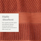 NY Loft 100% Cotton Hand Towel 6 Pack Hand Towel Set | Super Soft & Absorbent - Image 7