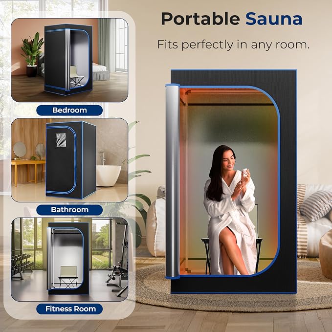 SereneLife Portable Sauna Box for Home, Steam Tent - Image 3