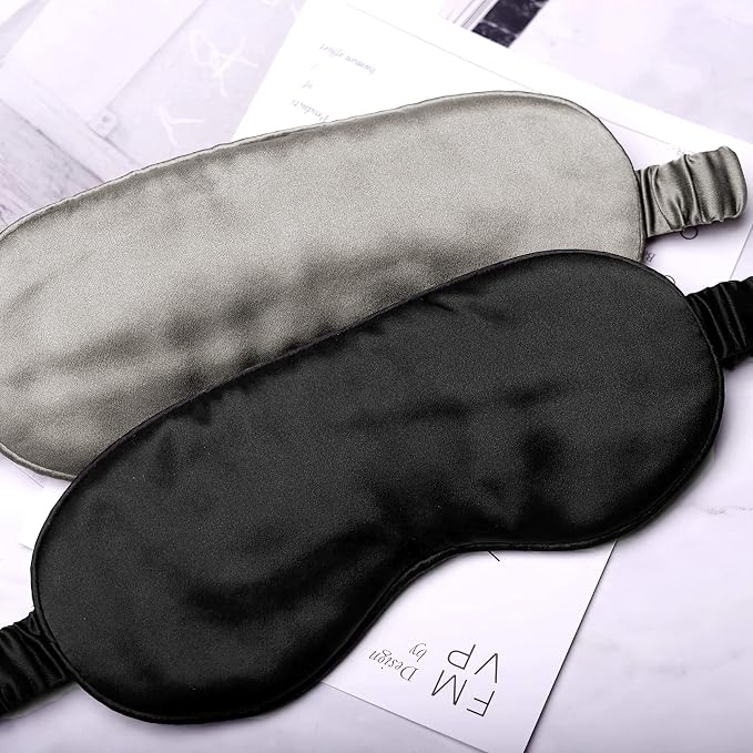 Silk Sleep Mask Light Blocking Luxury 100% Mulberry 19mm Silk Eye Mask Eye - Image 5