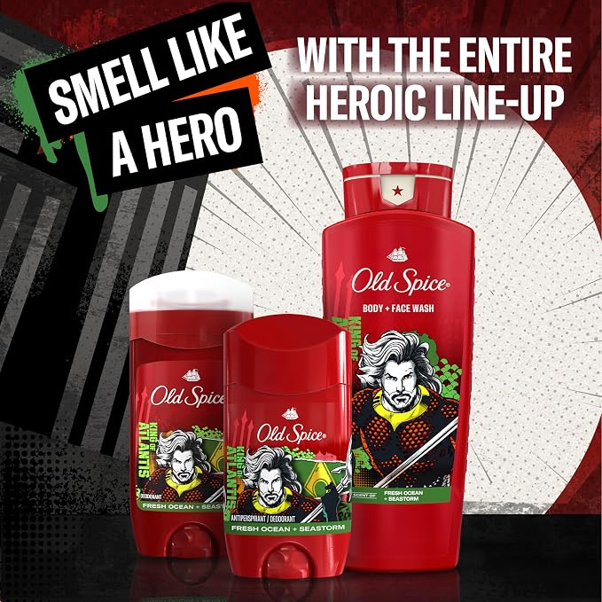 Old Spice Body Wash for Men, Aquaman: King of Atlantis, 3X Defense, 24/7 Shower - Image 7