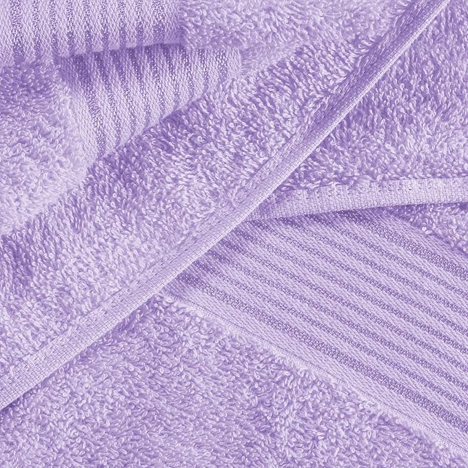 Elvana Home Cotton 2 Pack Oversized Bath Towel Set 28x55 inches, Large Bath - Image 2