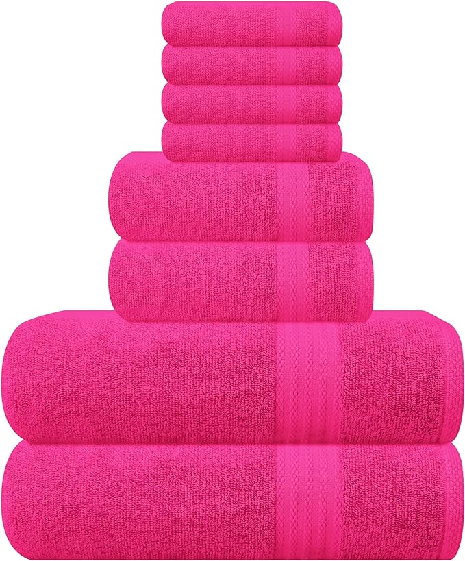 GLAMBURG Ultra Soft 8-Piece Towel Set by GLAMBURG