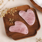 Natrual Rose Quartz Gua Sha Facial Tools | Guasha Tool - Image 7