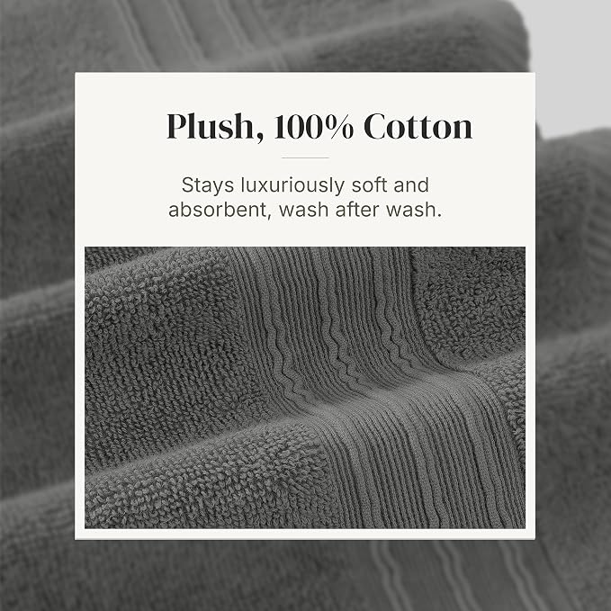 Modern Threads Floral Trail 6-Piece 100% Cotton Towel Set – Reversible Yarn - Image 5