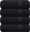 GLAMBURG Premium Cotton 4 Pack Bath Towel Set by GLAMBURG