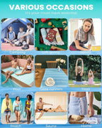 2 Packs Cotton Turkish Beach Towels Quick Dry Sand Free Oversized Pool Bath - Image 7