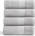 Springtree Home 100% Cotton Bath Towel Set of 4 | Super Soft & Absorbent by SpringtreeHome