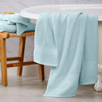 NY Loft 100% Cotton Bath Towels 4 Pack | Super Soft & Absorbent Quick-Dry Bath - Image 8