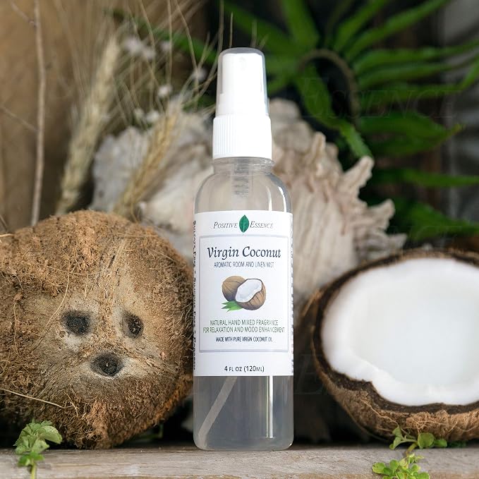 Virgin Coconut Linen and Room Spray, Natural Aromatic Mist Made - Image 2