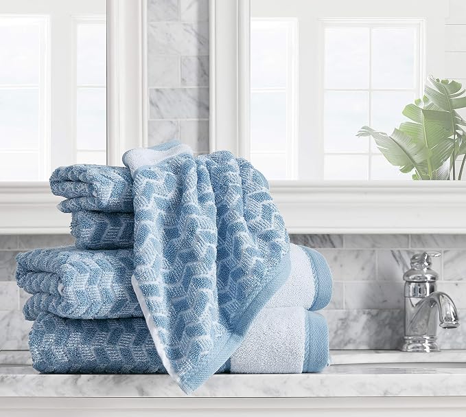 Nautica - Bath Towel Set, Cotton Bath, Hand & Washcloths, Absorbent & Quick-Dry - Image 4
