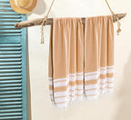 Goroly Home Cotton Turkish Peshtemal Beach Towel, Extra Large, Thin Quick Dry - Image 2