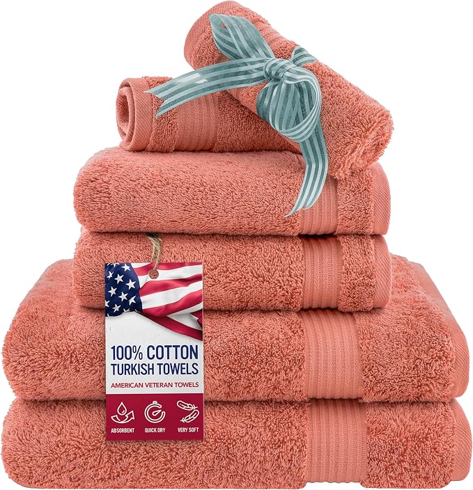 American Veteran Towel, 6 Piece Towel Set by AmericanVeteranTowel