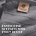 White Classic Wealuxe Grey Towels - Image 3