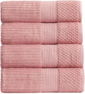 Springtree Home 100% Cotton Bath Towel Set of 4 | Super Soft & Absorbent by SpringtreeHome