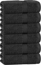 White Classic Black Hand Towels by WhiteClassic
