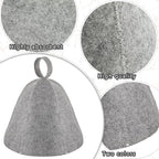 JaGely Sauna Hat for Men Women Sauna Hat Vaporarium Cap Russian Banya Cap for - Image 3
