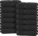 White Classic Black Hand Towels by WhiteClassic