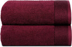 BELIZZI HOME Ultra Soft 2 Pack Oversized Bath Towel Set 28x55 inches, 100% by Unknown