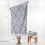 SKL Home Mirage Fringe 100% Turkish Cotton Bath Towel - Image 3