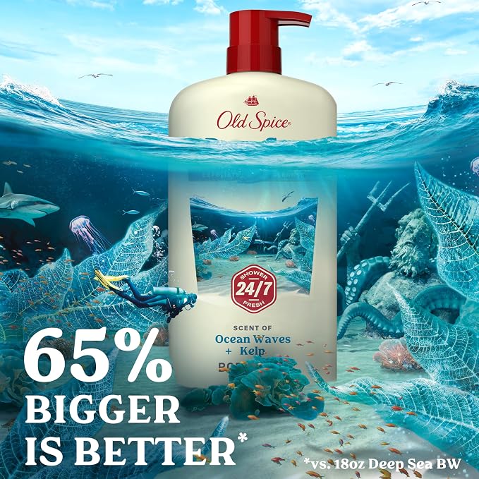 Old Spice Cleansing Body Wash for Men, 24/7 Shower Fresh - Image 7