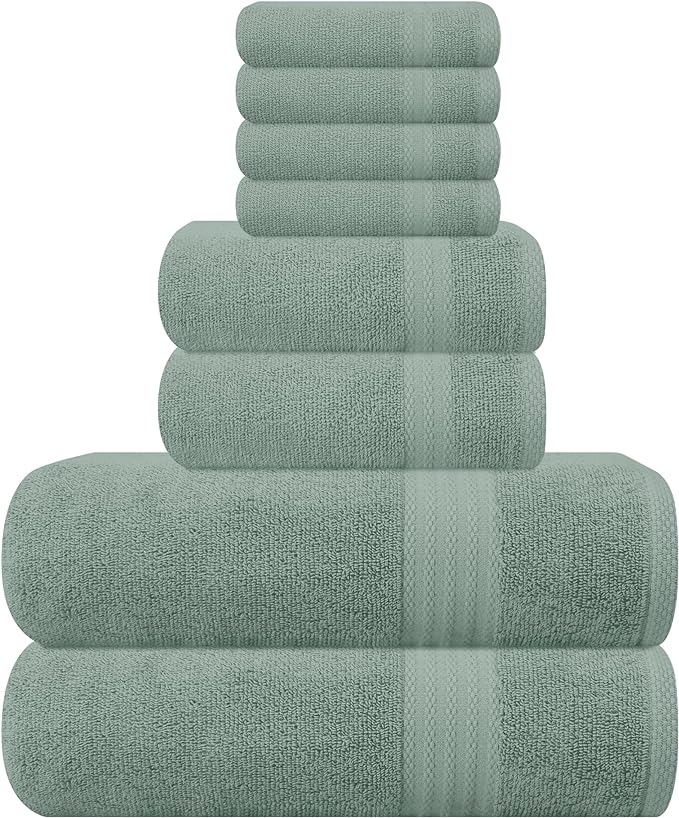 GLAMBURG Ultra Soft 8-Piece Towel Set by GLAMBURG