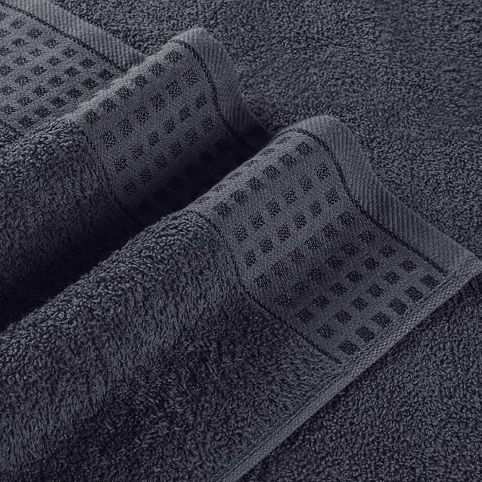 GLAMBURG 100% Cotton Ultra Soft 6 Pack Towel Set, Contains 2 Bath Towels 28x55 - Image 2