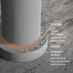 Homedics SereneScent Mini Fabric Rechargeable Waterless Diffuser, Cordless - Image 5