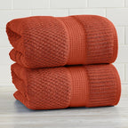 NY Loft 100% Cotton 2 Pack Bath Sheet Towel Set | Extra Large Oversize Bath - Image 9