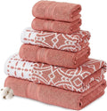 Modern Threads Monroe 6-Piece 100% Cotton Towel Set – Reversible Yarn Dyed by ModernThreads