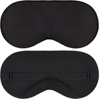 Sleep Mask - Black, 100% Tencel Derived from Natural Wood Pulp - Lightweight by VeganSilk