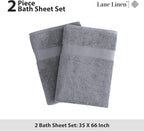 LANE LINEN Jumbo Size Bath Sheets 2 Piece, 35 by 66 Inch - Image 5