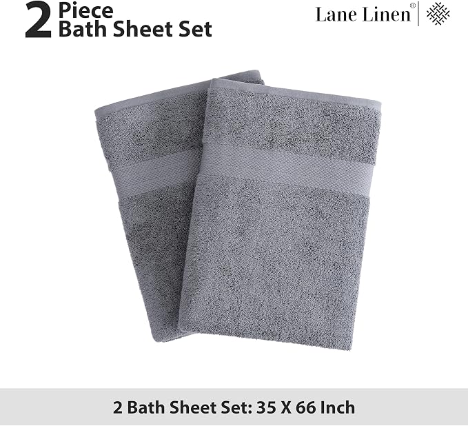 LANE LINEN Jumbo Size Bath Sheets 2 Piece, 35 by 66 Inch - Image 5