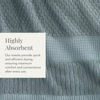 NY Loft 100% Cotton Bath Towel 4 Pack | Super Soft & Absorbent Quick-Dry Bath - Image 7