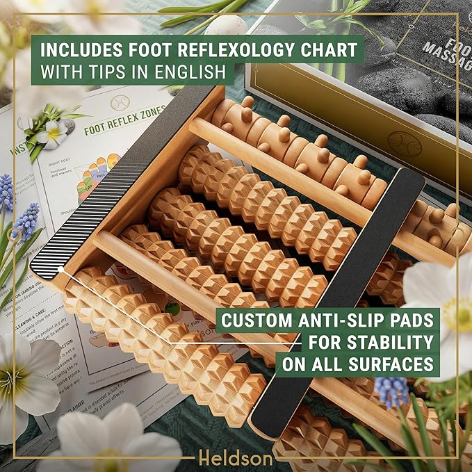 HELDSON® Foot Massager Roller Plantar Fasciitis Pain Relief - Image 4