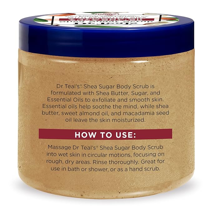 Dr Teal's Shea Sugar Body Scrub, Shea Butter - Image 12